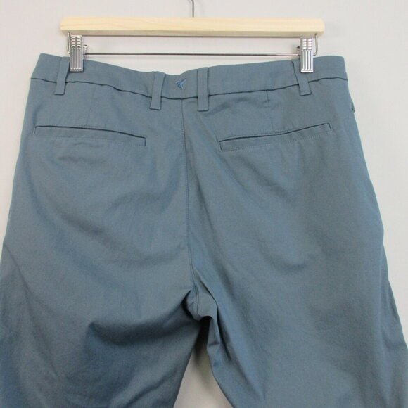 Birddogs Men's Chino Pants 34X34 Blue Cotton Blend Straight Leg Performance 404 - Picture 5 of 9